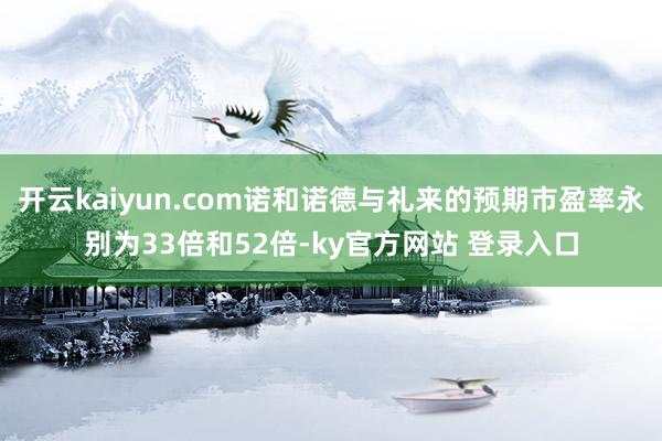 开云kaiyun.com诺和诺德与礼来的预期市盈率永别为33倍和52倍-ky官方网站 登录入口